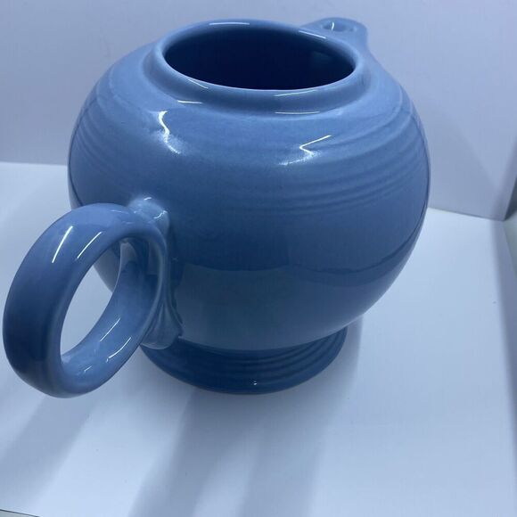 Homer Laughlin HLC Fiesta Periwinkle  Teapot w/Lid Large 44 oz. 5 Cup Retired - Picture 9 of 16